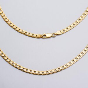 9K Gold Curb Chain Necklace