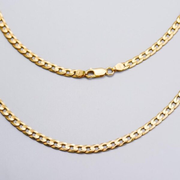 9K Gold Curb Chain Necklace