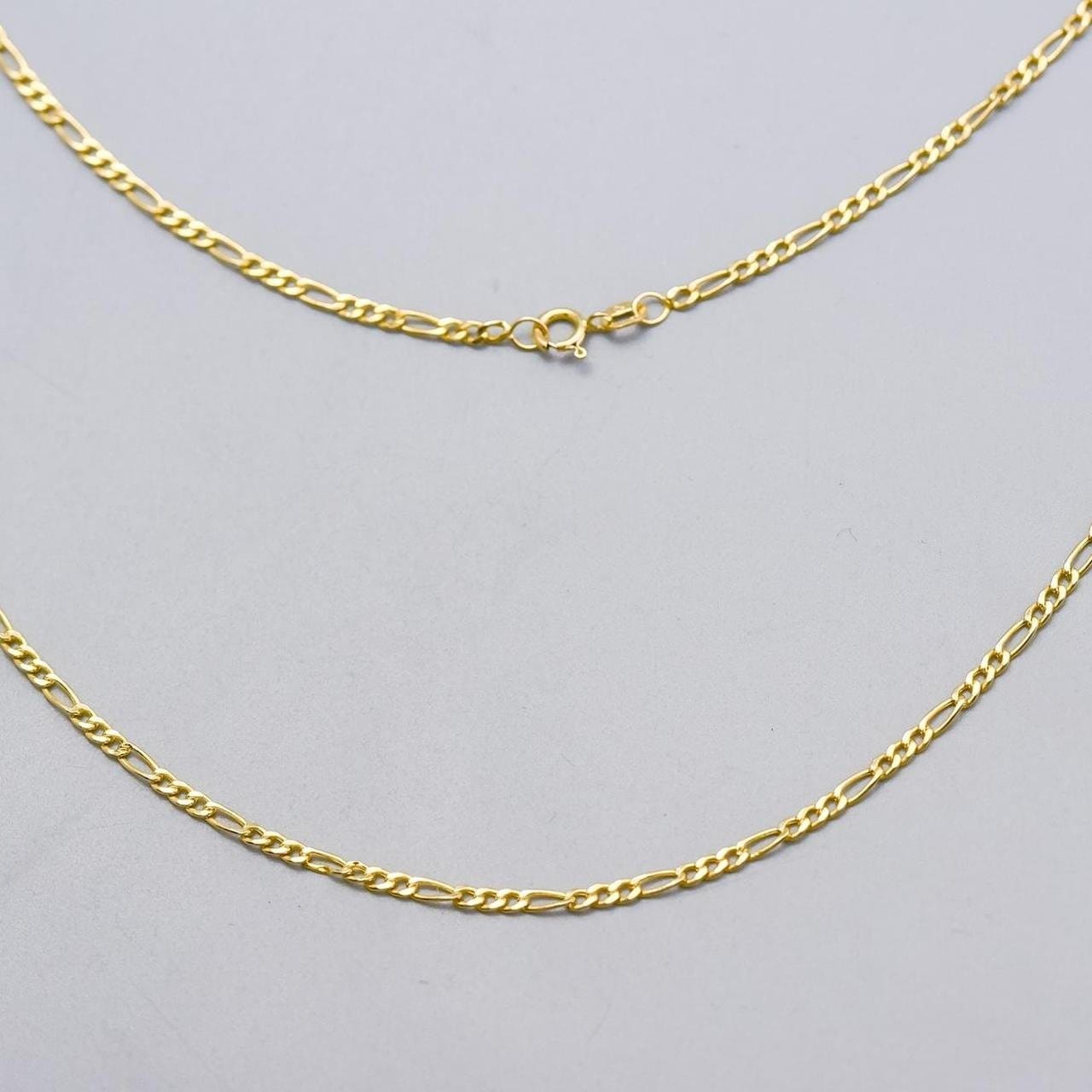 9K Gold Figaro Chain Necklace