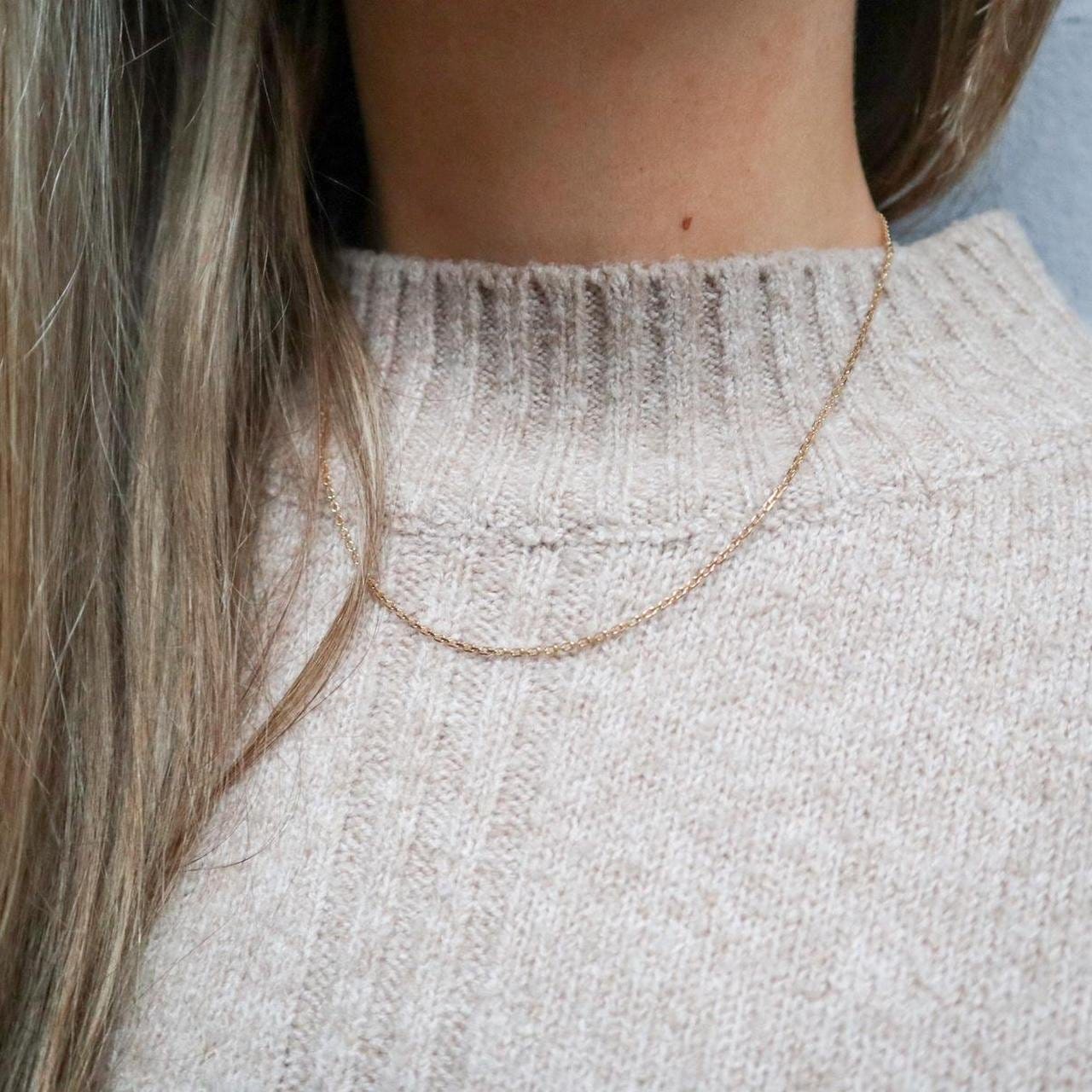 9K Gold Loose Rope Chain Necklace