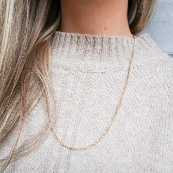 9K Gold Belcher Chain Necklace