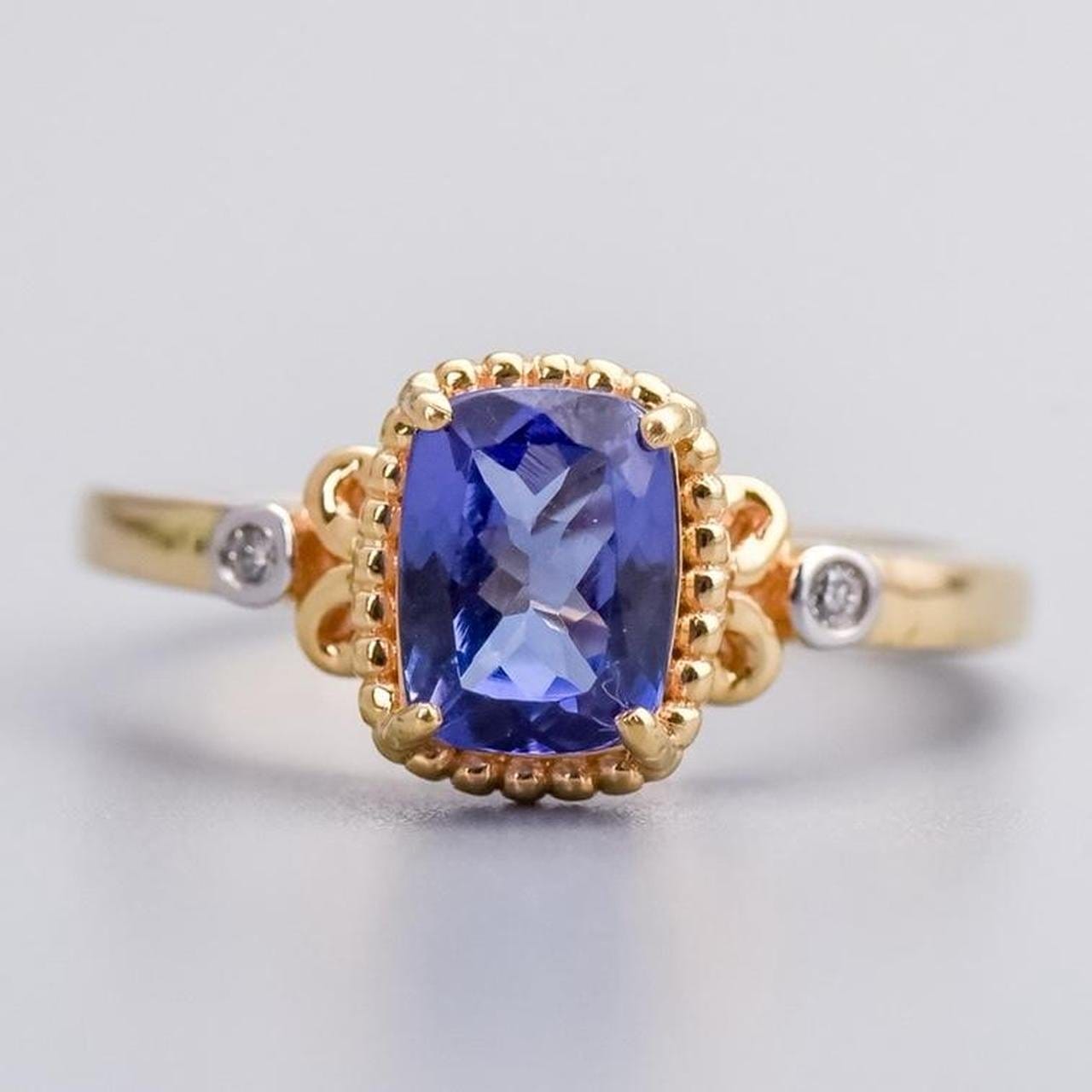 14K Gold Tanzanite Ring