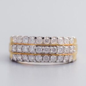 9K Gold Diamond Cluster Ring