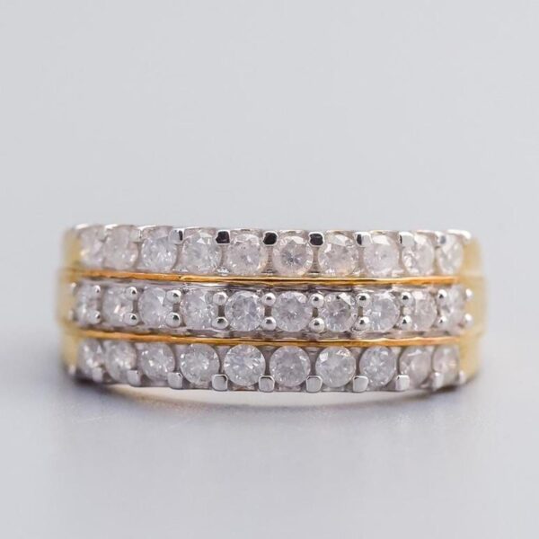 9K Gold Diamond Cluster Ring