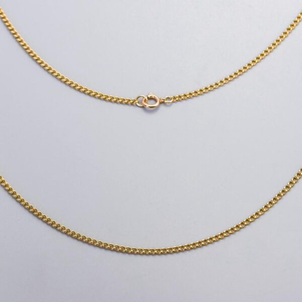 9K Gold Curb Chain Necklace