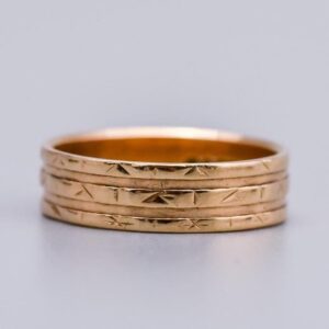 9K Gold Patterned Band