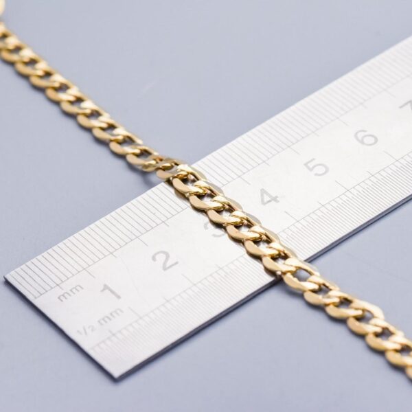 9K Gold Curb Chain Necklace