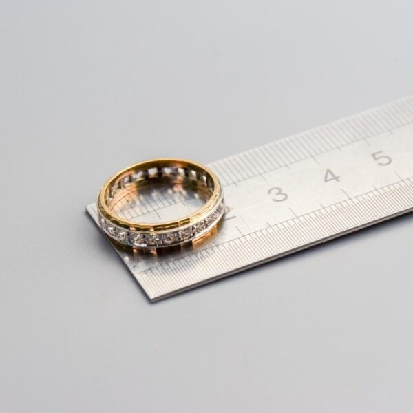 9K Gold CZ Eternity Ring