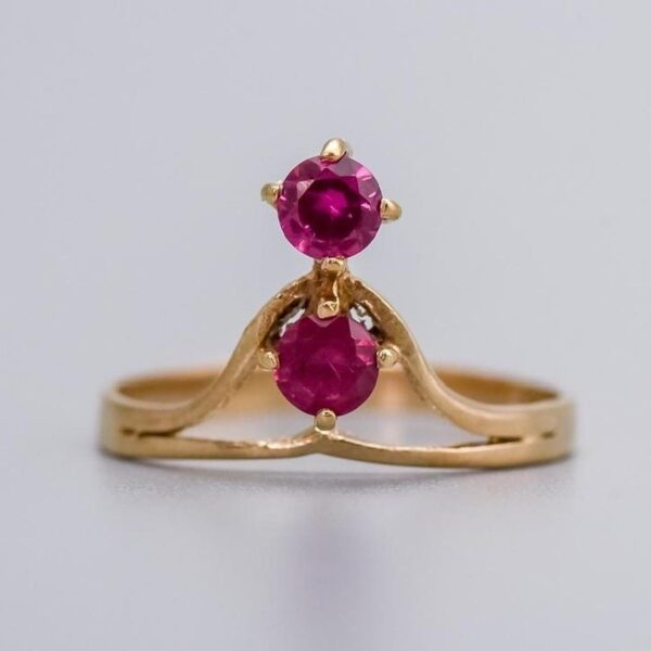 9K Gold Ruby Ring