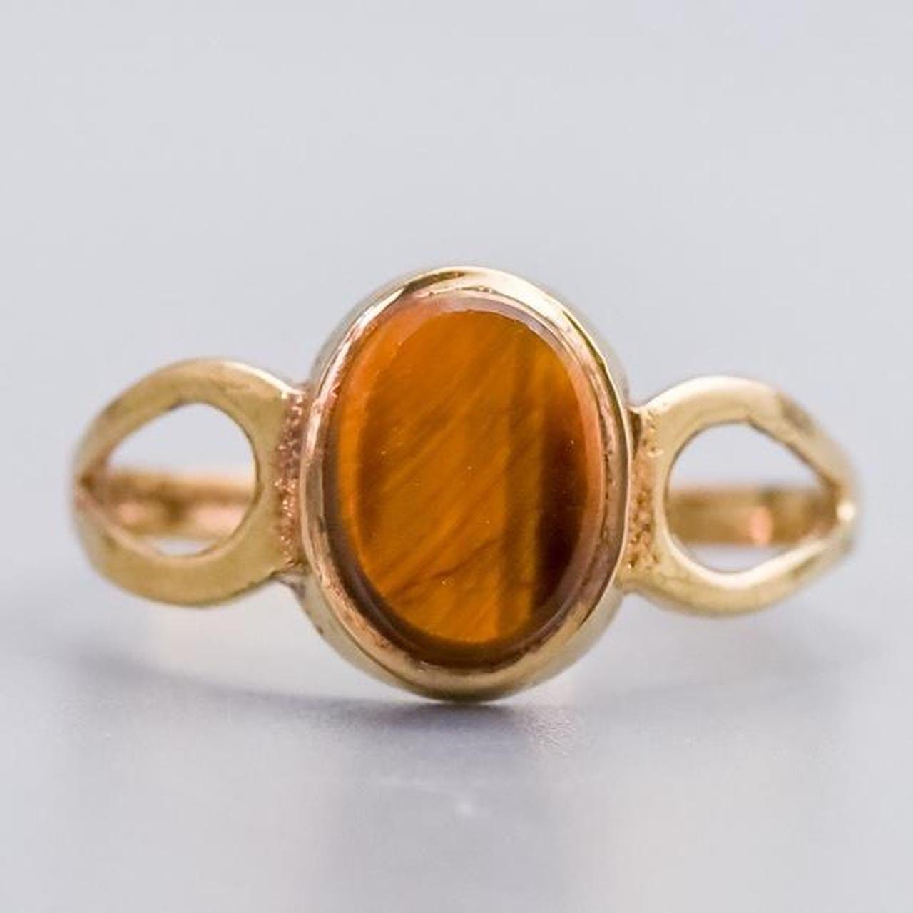 9K Gold Tiger’s Eye Ring
