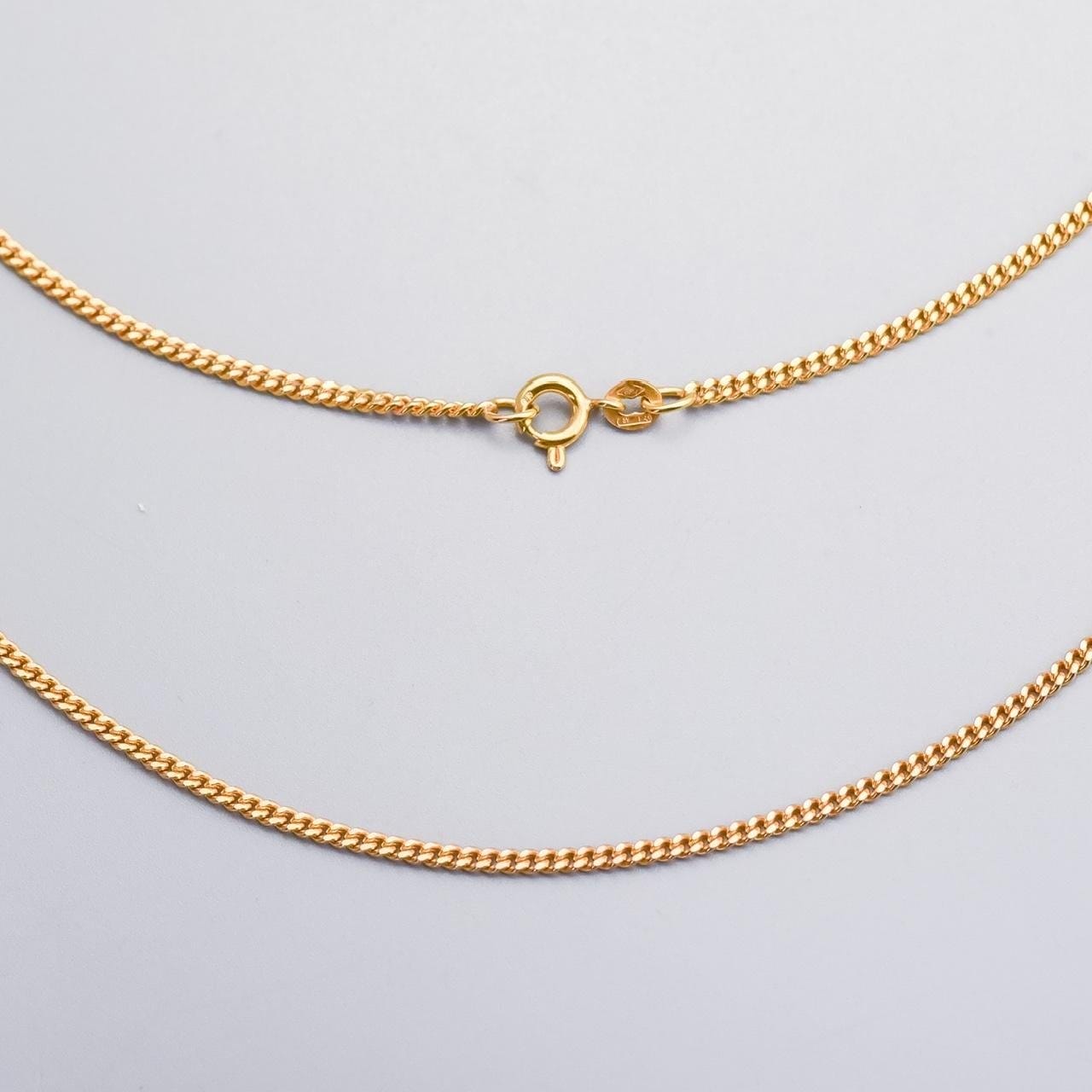 9K Gold Curb Chain Necklace