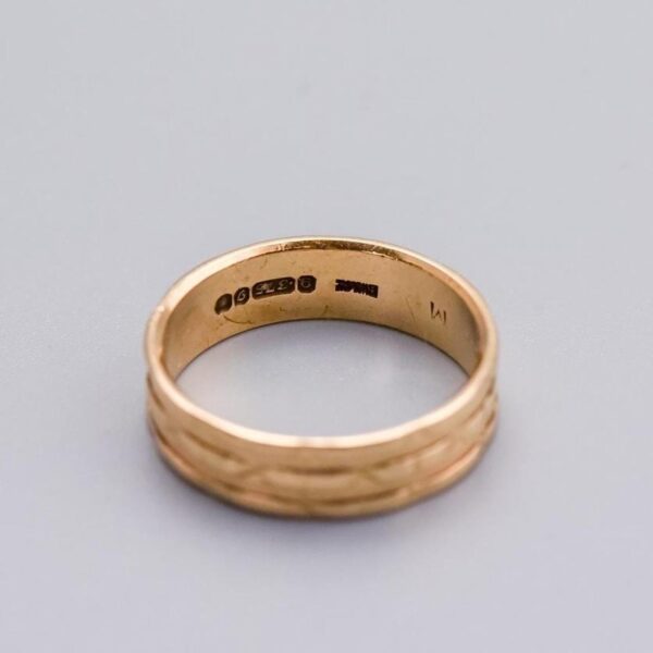 9K Gold Patterned Band