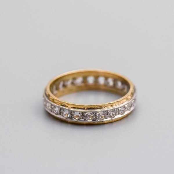 9K Gold CZ Eternity Ring