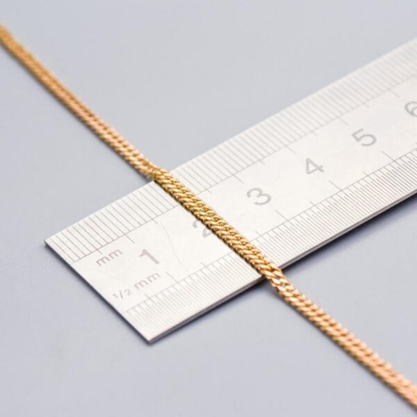 9K Gold Curb Chain Necklace