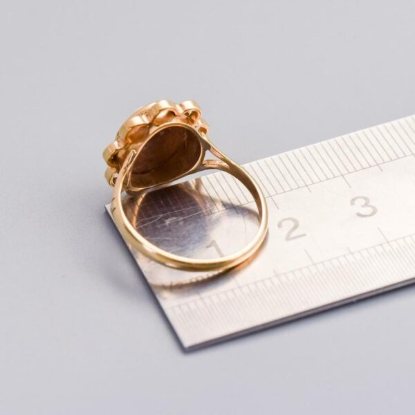 9K Gold Cameo Ring