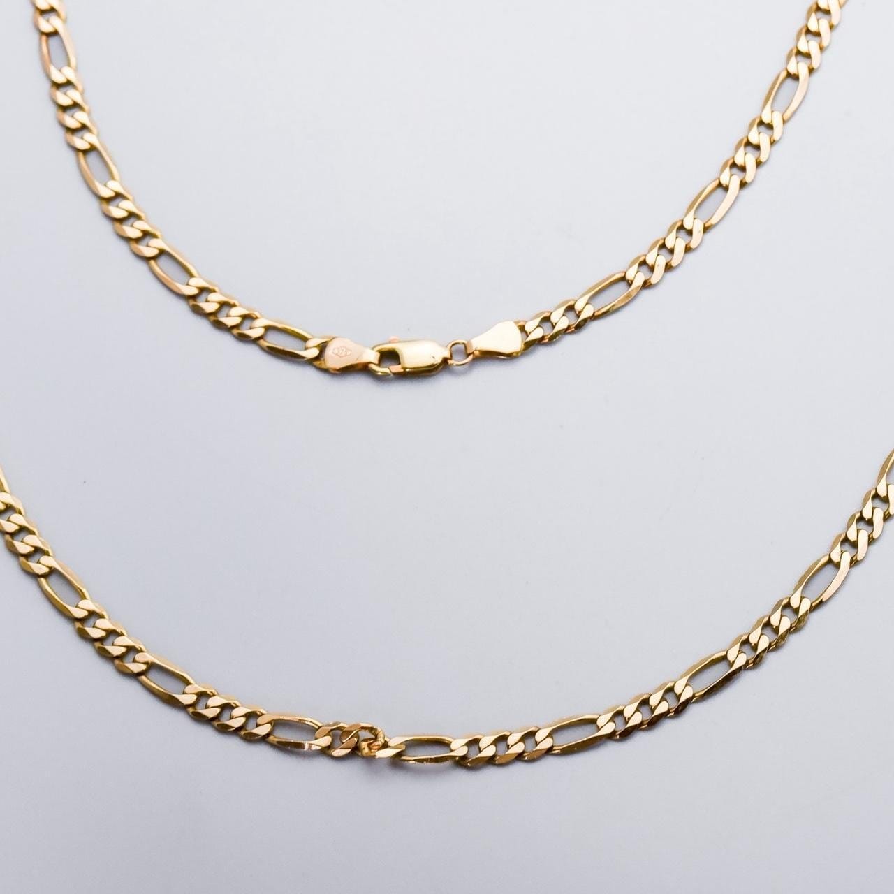 9K Gold Figaro Chain Necklace