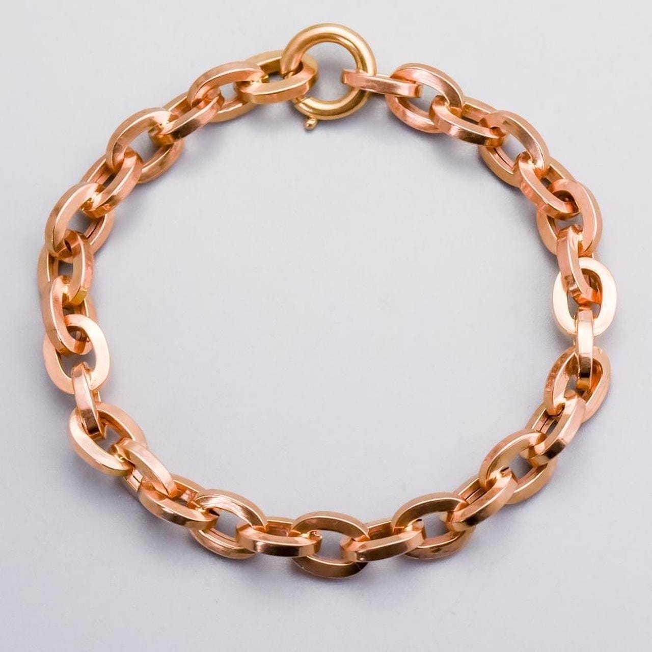 14K Gold Cable Chain Bracelet
