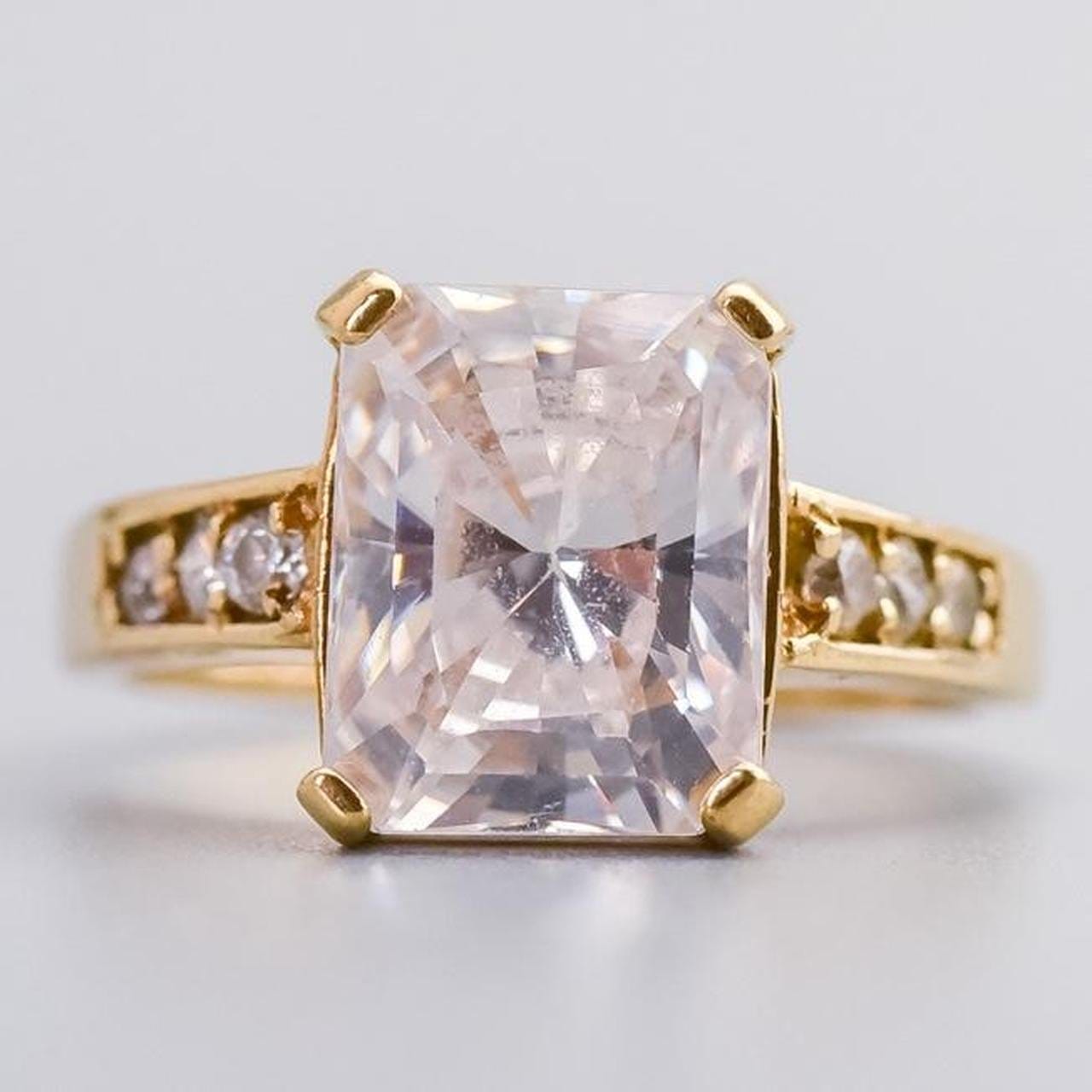 9K Gold CZ Ring