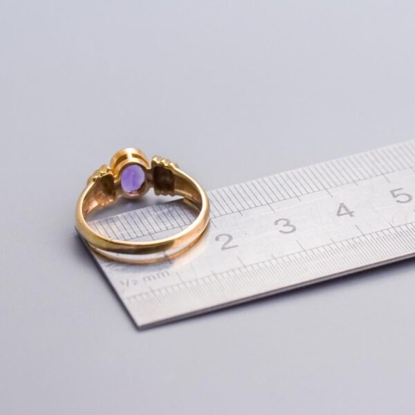 9K Gold Amethyst Ring