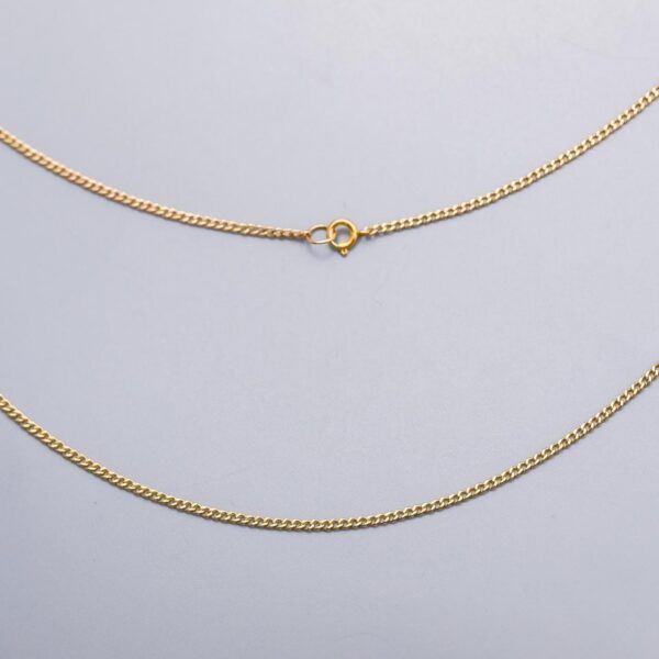 9K Gold Curb Chain Necklace