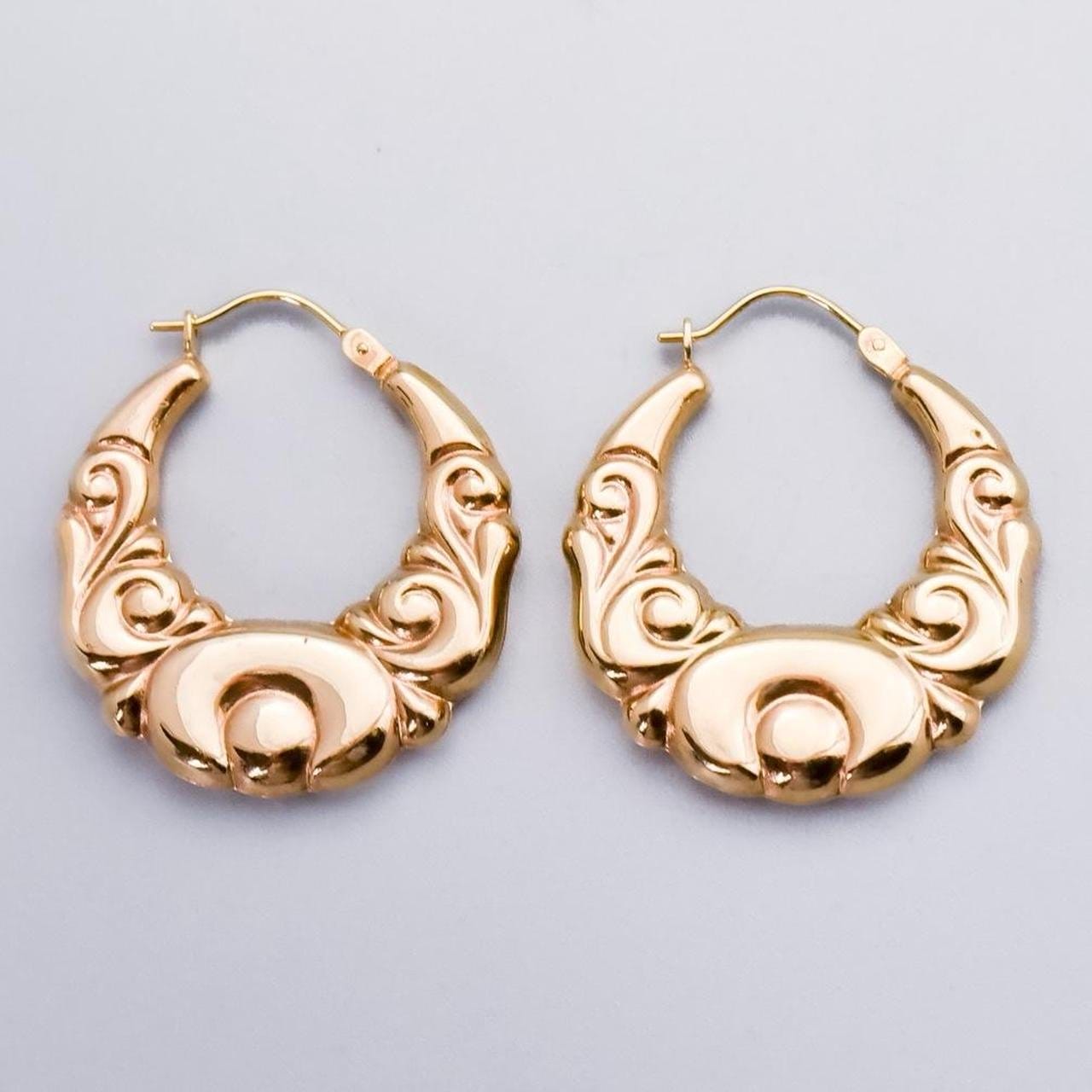 9K Gold Gypsy Hoop Earrings