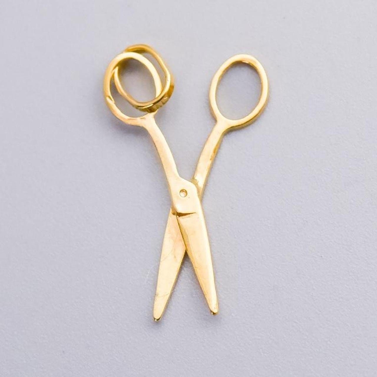9K Gold Scissors Charm