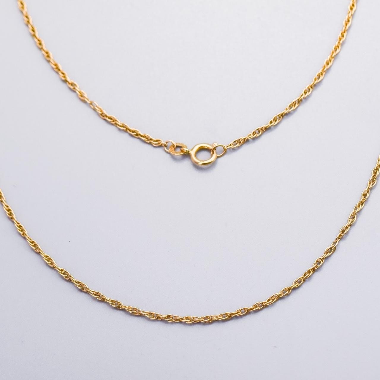 9K Gold Loose Rope Chain Necklace