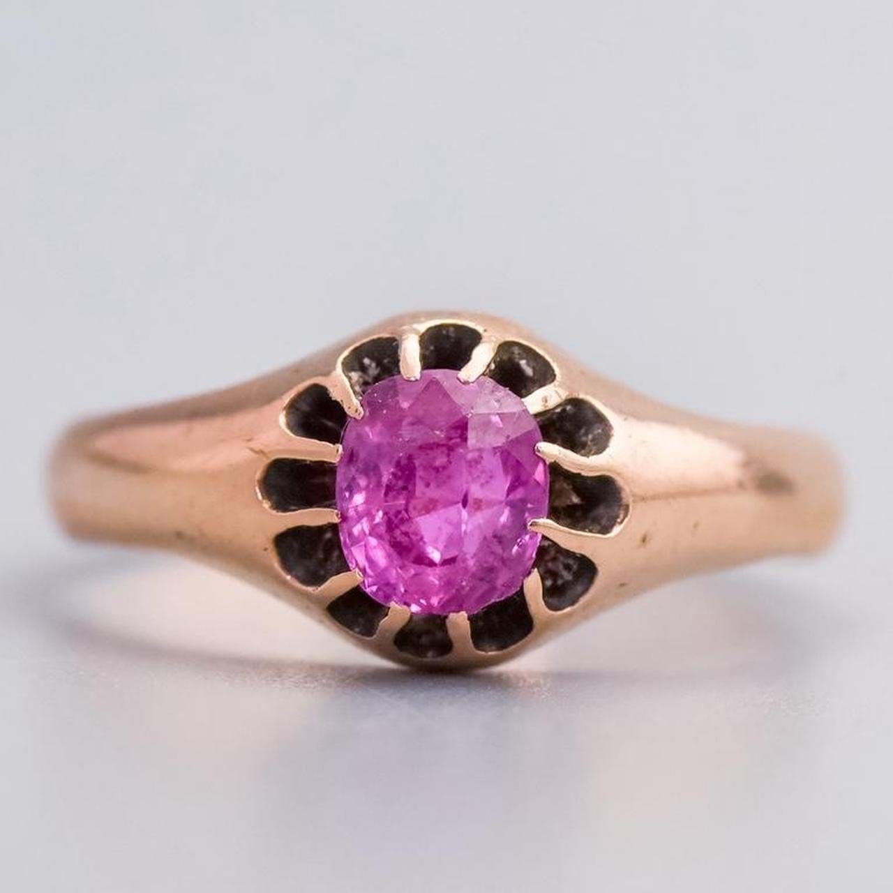 10K Gold Antique Ruby Ring