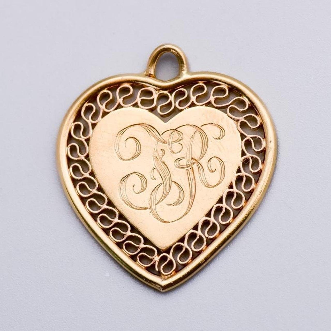 14K Gold Heart Pendant