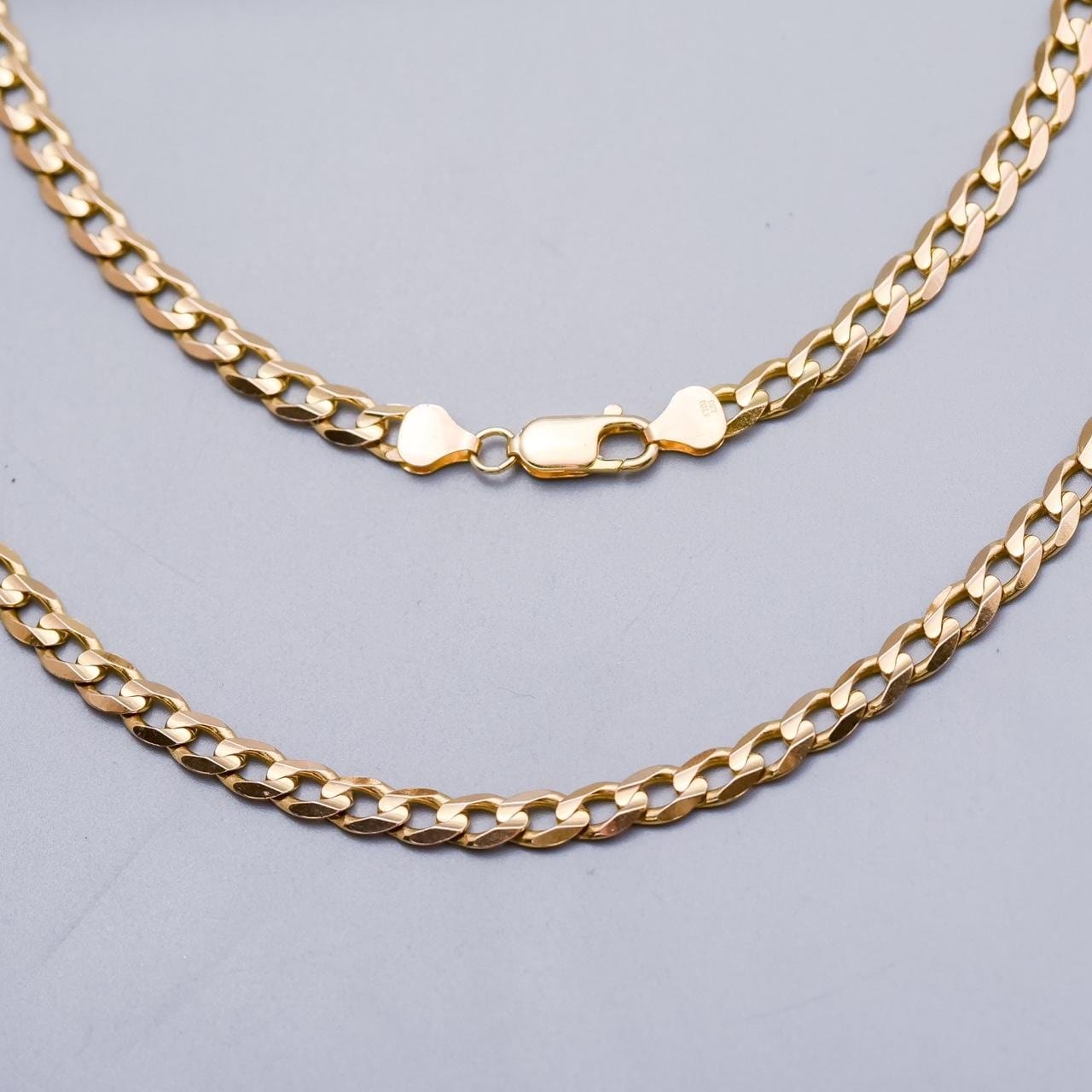 9K Gold Curb Chain Necklace