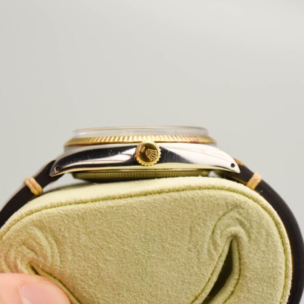 1970s Rolex Oyster Perpetual 34mm Ref. 1005 Champagne Dial and Bezel on Stainless Steel
