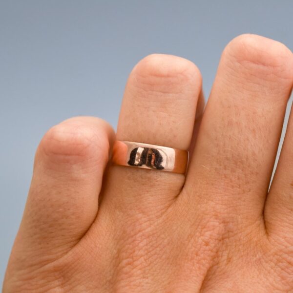 9K Rose Gold Antique Band