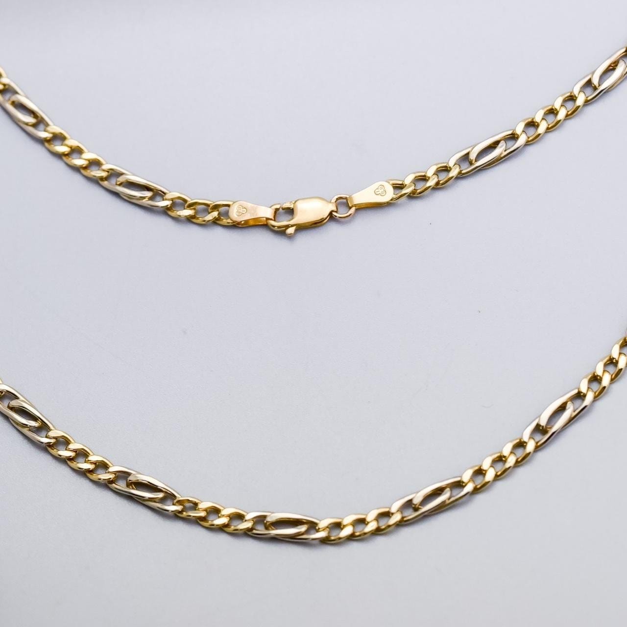 9K Gold Figaro Chain Necklace