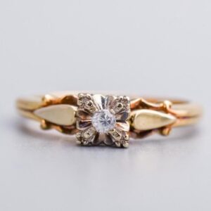 9K Gold CZ Ring