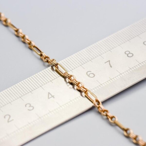 9K Gold Figaro Chain Necklace