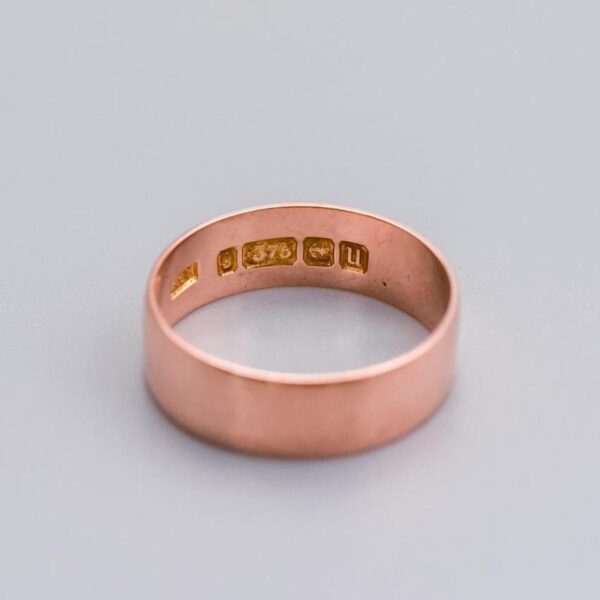 9K Rose Gold Antique Band