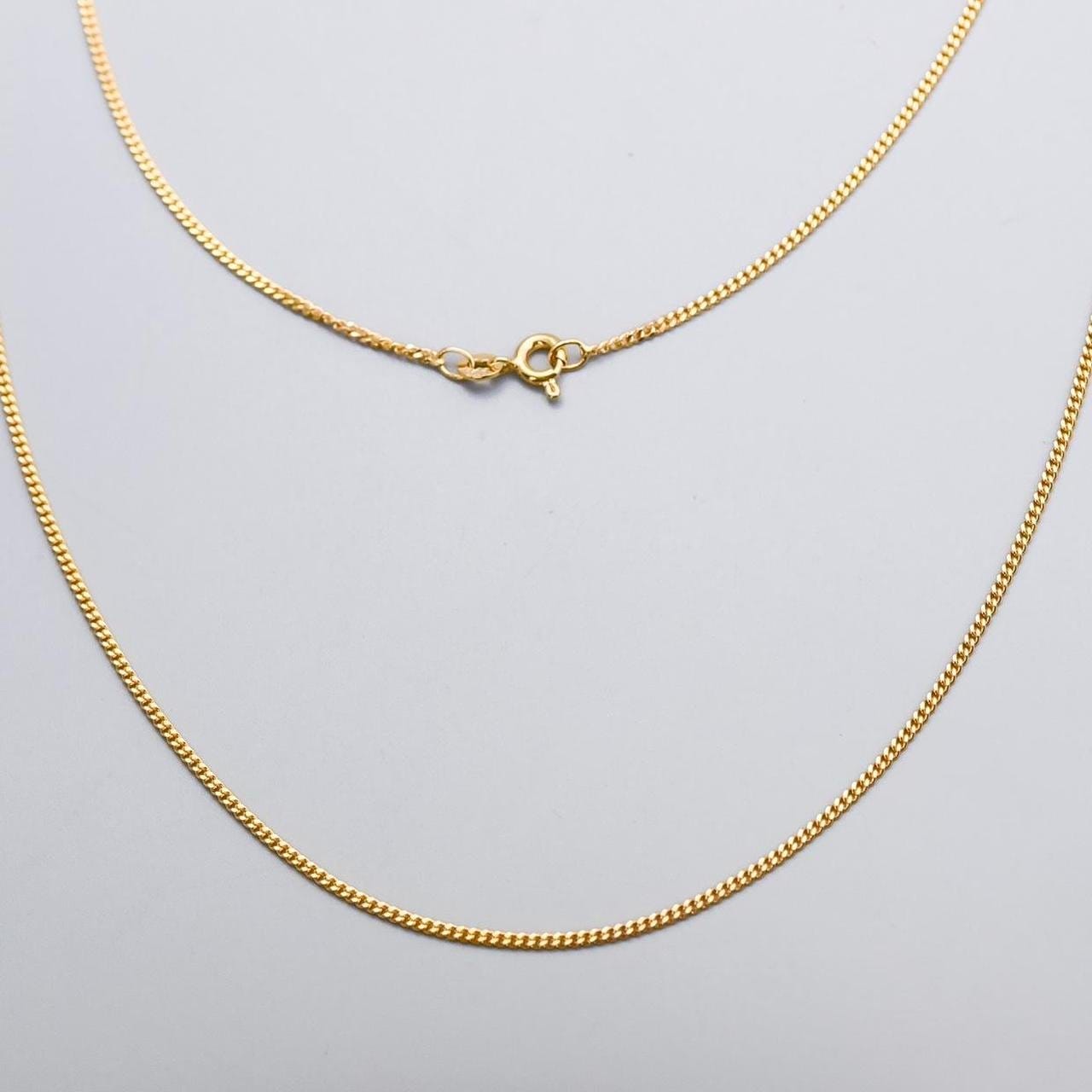 9K Gold Fine Curb Chain Necklace