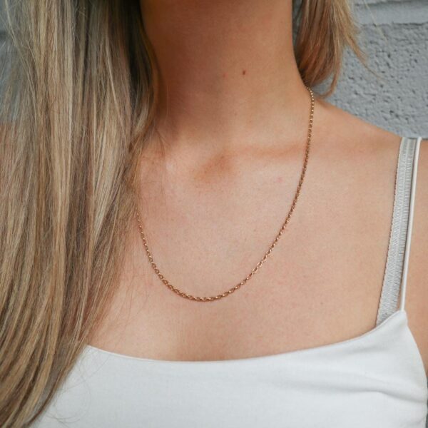 9K Gold Belcher Chain Necklace