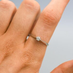 Platinum Diamond Solitaire Ring