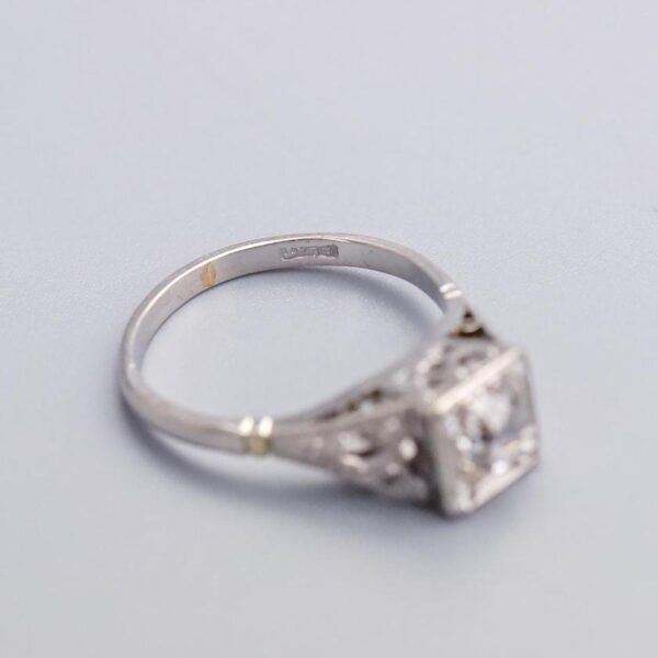 Platinum Art Deco Diamond Ring