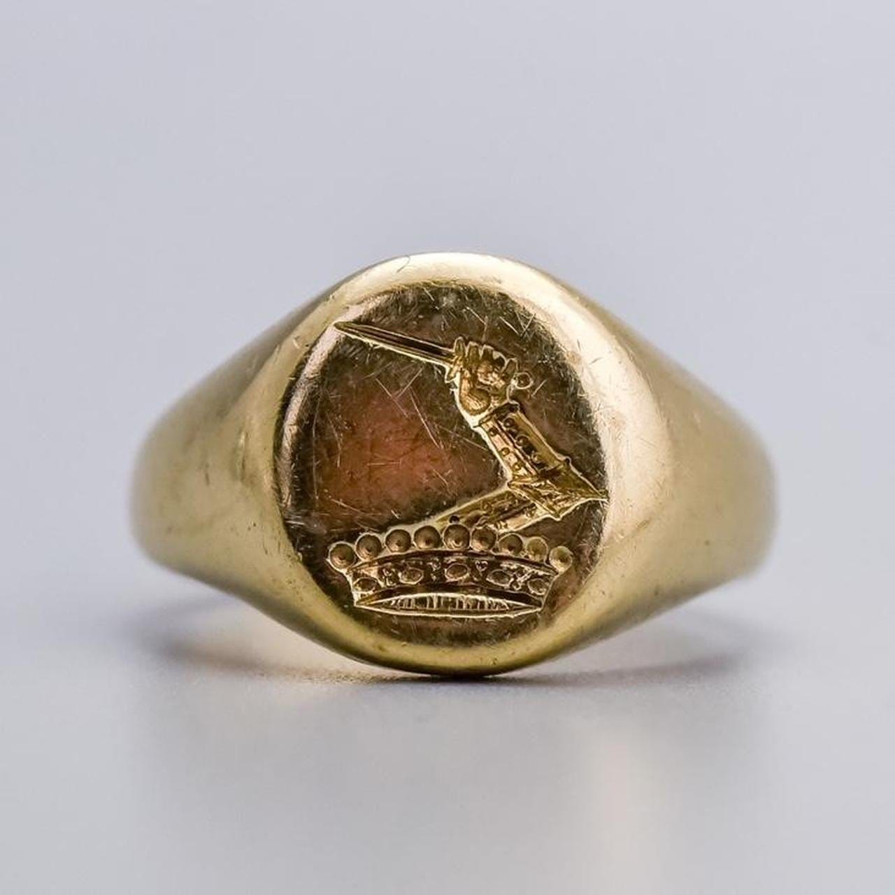 9K Gold Signet Ring