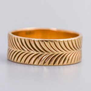 9K Gold Patterned Band