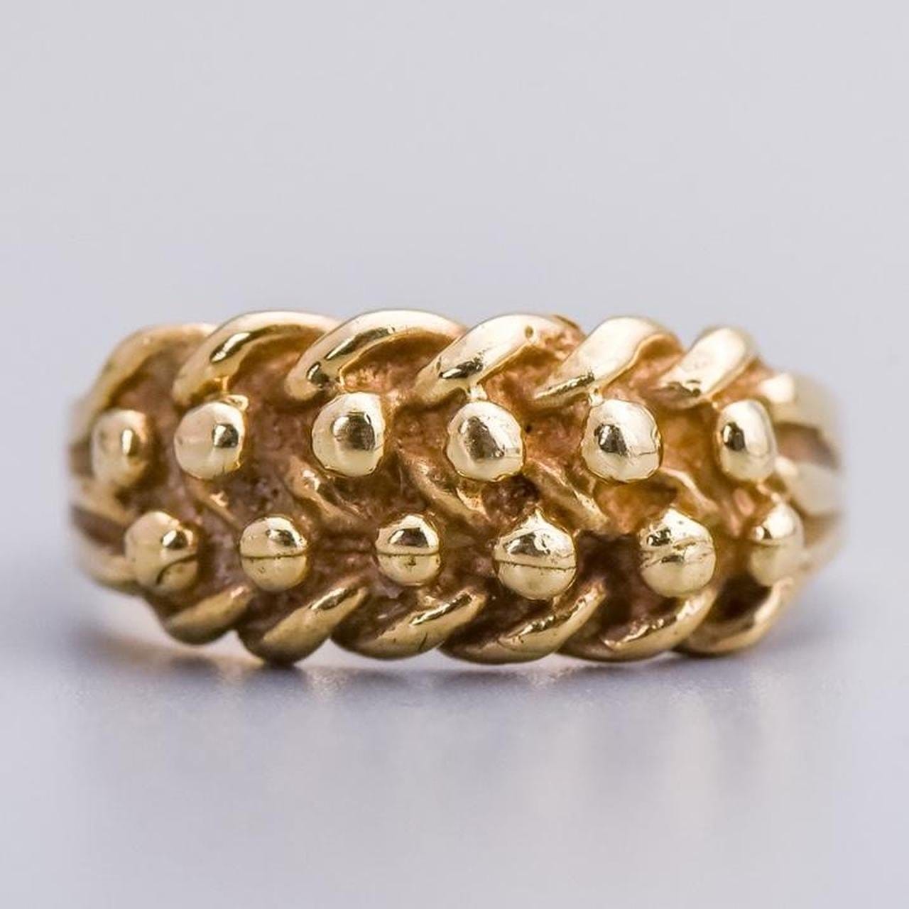 9K Gold Keeper Ring