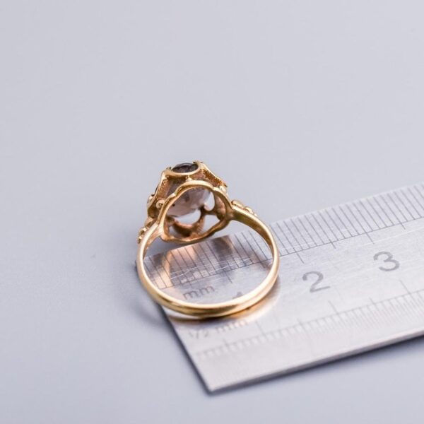 9K Gold Smoky Quartz Ring