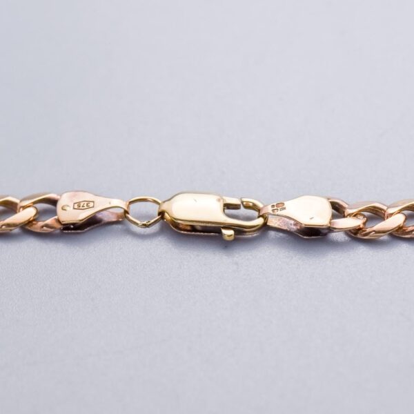 9K Gold Curb Chain Necklace