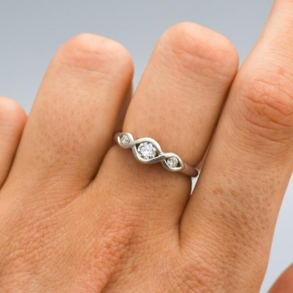 Platinum Diamond Trilogy Ring