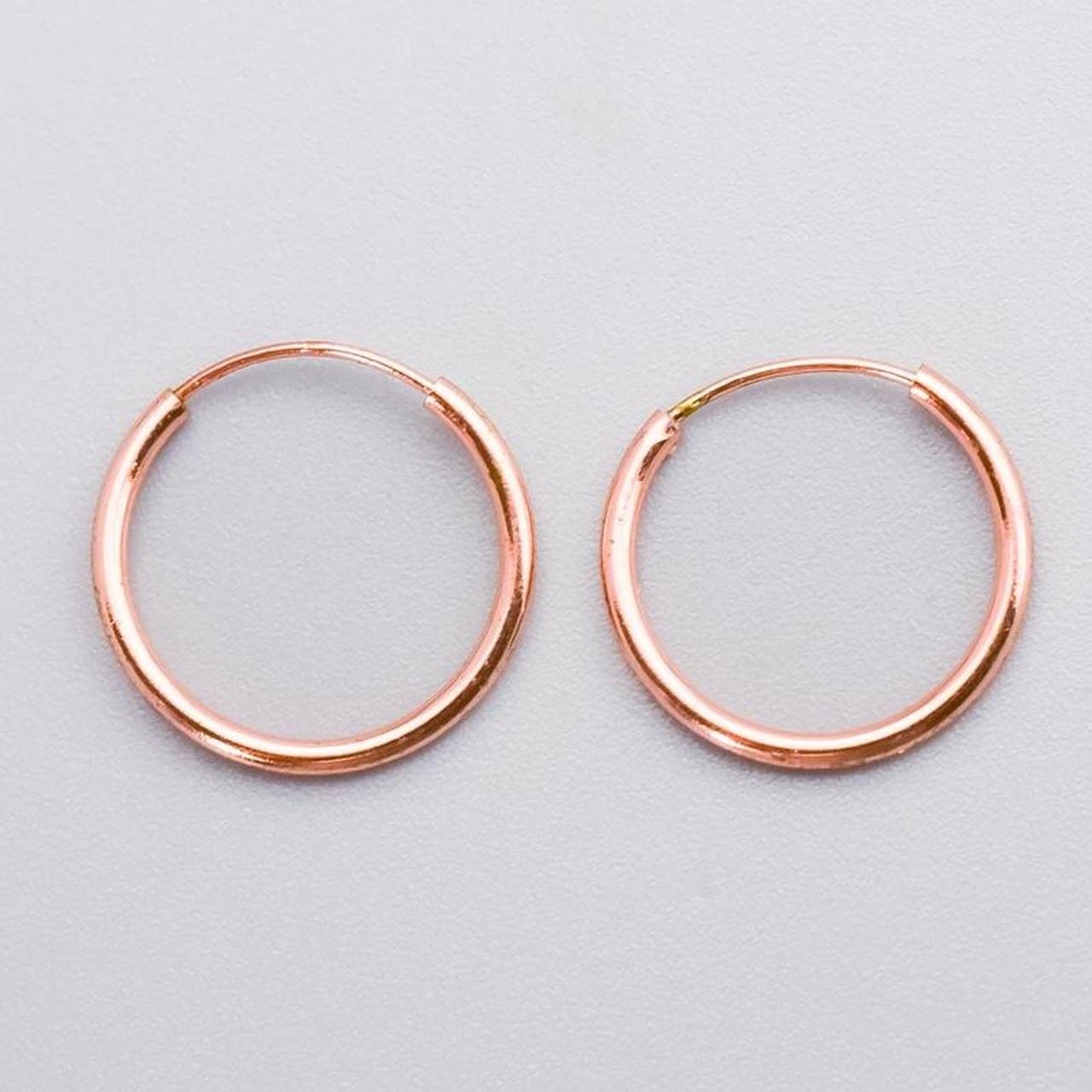 9K Rose Gold Mini Hoop Earrings