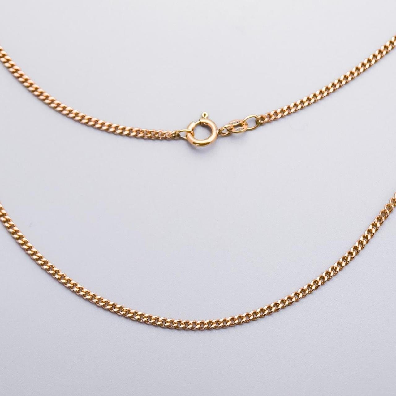 9K Gold Curb Chain Necklace