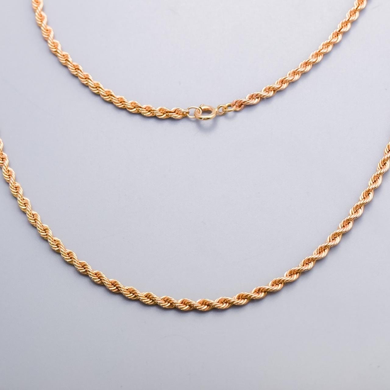 9K Gold Rose Gold Rope Chain
