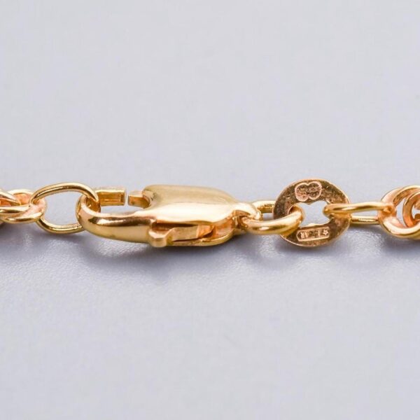 9K Gold Rope Chain Necklace